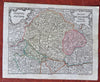 Kingdom of Hungary Budapest Transylvania Slavonia 1762 Lobeck miniature map