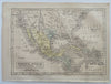 Mexico Texas as Republic shape Gold Region United States 1859 Boynton mini map