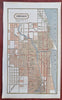 Chicago Illinois City Plan 1853 map Lake Michigan Ward Boundaries Railroads