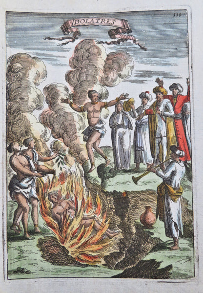 Sati Indian Funereal Rites Funeral Pyre Sacrifice 1683 Mallet print