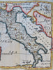 Kingdom of Italy Rome Naples Genoa Venice Milan 1744 Senex engraved map