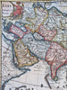Asia Ottoman Empire Mughal India Qing China Korea island 1697 decorative map