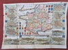Kingdom of France Paris Toulouse Rheims Rouen Orleans 1708 de la Feuille map