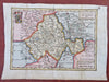 Electorate of the Palatinate Holy Roman Empire Germany 1708 de la Feuille map