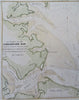 Chesapeake Bay York River James River Virginia Maryland 1833 Blunt coastal map