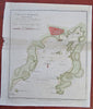 Cape Ann Harbor Massachusetts Gloucester 1837 Blunt Hooker coastal survey map
