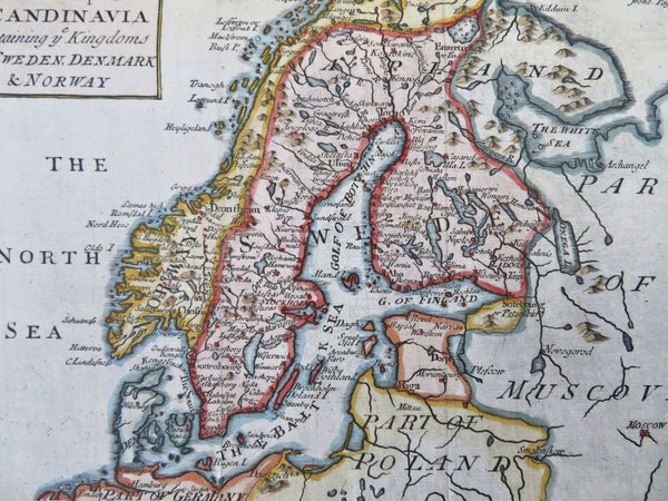 Scandinavia Sweden Norway Denmark Finland Baltic Sea 1744 Senex map