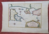 Bombay India City Plan & Environs c. 1751-52 detailed engraved map