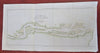 Savannah River Georgia Jones Island Gibbet Island c. 1835 Blunt map Tybee Island