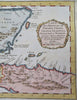 Central America Mexico Yucatan Honduras Guatemala 1754 Bellin engraved map