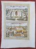 Ayutthaya Siam Thailand Pagoda Temple Convent 1752 architectural view print