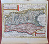 Northern Italy Roman Empire Cisalpine Gaul 1661 Jansson historical color map