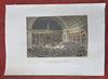 United States Congress Hall Capitol Building Washington DC 1851 hand color print