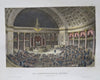 United States Congress Hall Capitol Building Washington DC 1851 hand color print
