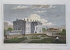 White House Presidential Residence Washington D.C. 1834 Andrews hand color print