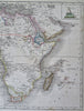 Africa Cape Colony Guinea Congo Egypt Morocco 1850 Radefeld engraved map