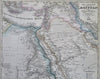 Egypt Ottoman Empire Muhammad Mts. of Moon Arabia c. 1849 Meyer German map