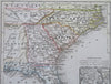 Florida Georgia North & South Carolina Charleston St. Augustine 1850 Meyer map