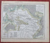 Pacific Ocean Australia oceanography Ocean Currents c. 1850 scientific map