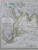 Indian Ocean current Africa Australia c. 1850 German scientific oceanography map