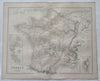 France & Colonies Bourbon Martinique Guadeloupe 1854-62 Swanston map