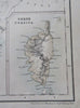 France & Colonies Bourbon Martinique Guadeloupe 1854-62 Swanston map