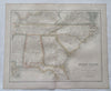 North & South Carolina Georgia Tennessee Florida Alabama 1854-62 Swanston map