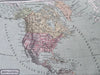North America Territorial United States 1858-59 scarce color litho map