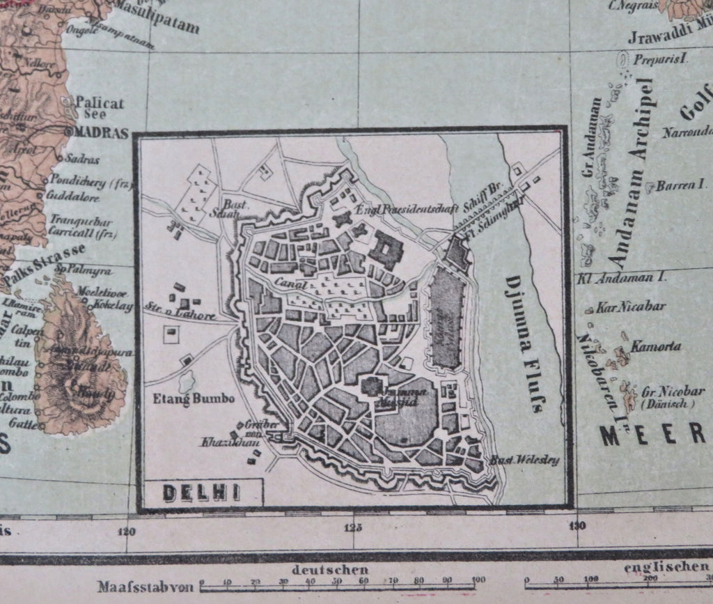 British India Southeast Asia Myanmar Siam Cambodia Vietnam Delhi 1858-59 map