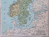 Sweden & Norway Scandinavia Baltic Sea Oslo Christiana Stockholm 1858-59 map