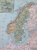 Sweden & Norway Scandinavia Baltic Sea Oslo Christiana Stockholm 1858-59 map