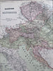 Austria-Hungary Hapsburg Empire Croatia Bohemia Silesia Vienna 1858-59 map