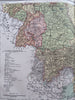 Southern Germany German Confederation Bavaria Baden Württemberg 1858-59 map