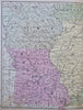 Midwest United States Minnesota Illinois Michigan Missouri 1853 lot x 3 maps