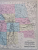 Western U.S. California Utah Salt Lake City Dakota Territory 1853 Lot x 2 maps