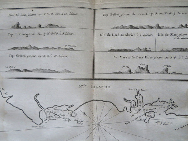New Ireland Latangai Papua New Guinea 1774 engraved Exploration coastal map