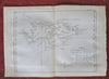 Falkland Islands South America Coastal Survey 1774 engraved Exploration print