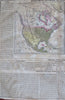 North & South America early United States 1821 Phila. Carey lg. hand color map