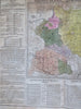 Poland Lithuania Galicia East Prussia 1821 Phila. by M. Carey lg. hand color map
