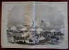 American Civil War newspapers Leslie's illustrated 1862-63 Lot 5 issues woodcuts