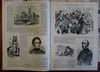 American Civil War newspapers Leslie's illustrated 1862-63 Lot 5 issues woodcuts