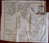 Italy Italia c.1771 decorative scarce large folding Barber map Borri #248