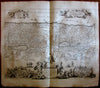 Holy Land Canaan pictorial decorative 1714 Stoopendaal Visscher map