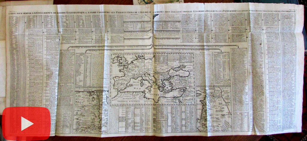 Holy Land Ancient World Egypt Nile 1720 Chatelain folio map not in Laor