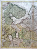 Russia Moscovy Volgoda 1792 by Jan Elwe scarce folio map decorative cartouche
