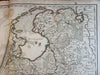 United Provinces Netherlands Holland Pays Bas 1702 de L'Isle decorative map
